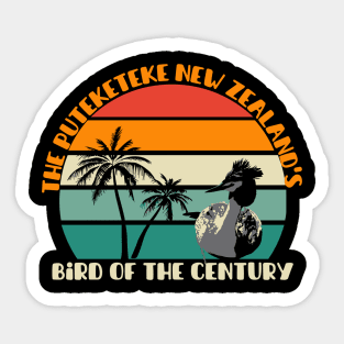 The Puteketeke New Zealand's Bird of the Century Vintage Sticker